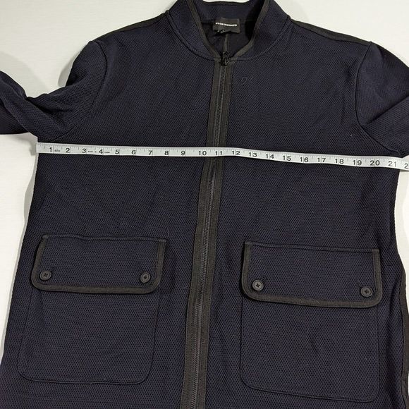 Club Monaco Men's Medium Navy Jacket with Black Trim - Picture 6 of 9